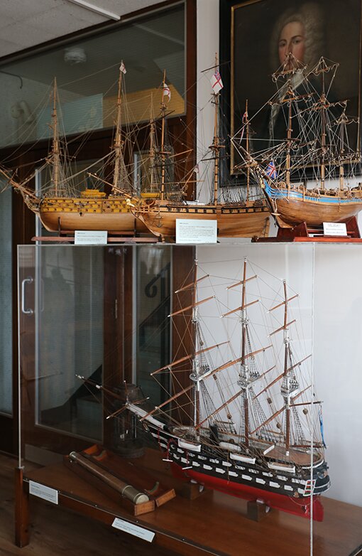 Displays at the  Maritime Museum